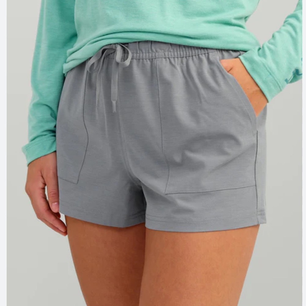 Huk Gray Women's Athletic Shorts